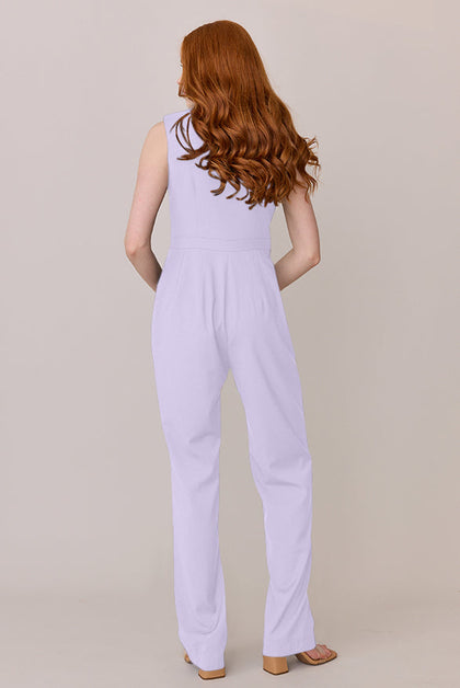 Blake Crepe Jumpsuit | Light Lavender