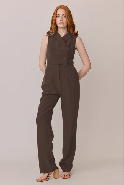 Blake JumpSuit | Made To Order - Espresso
