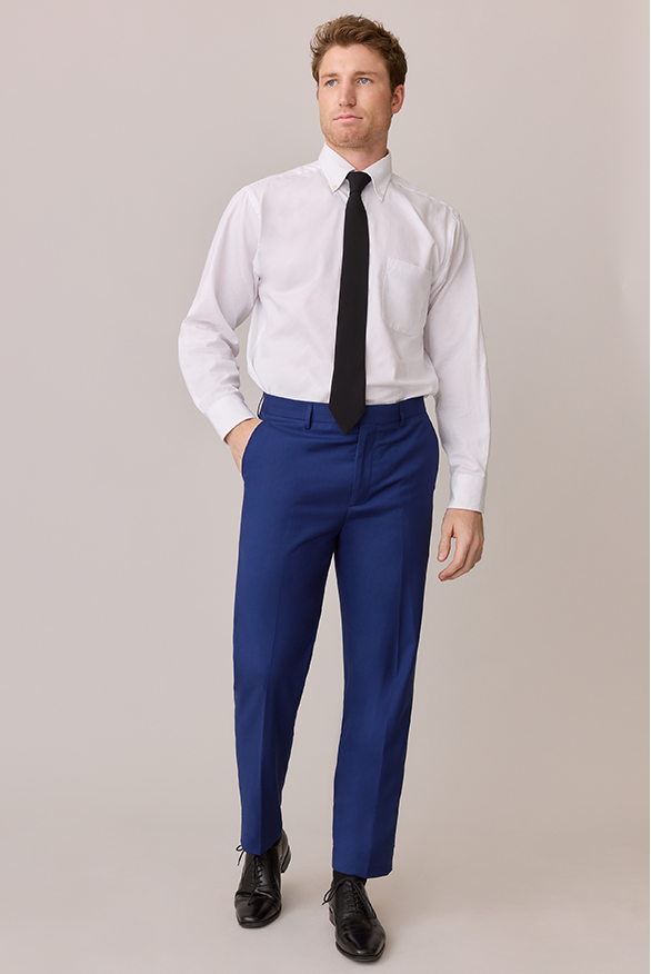 Blue Pants | Made To Order Blue / Slim / Belt Loops Blue Pants | Made To Order Blue / Slim / Belt Loops