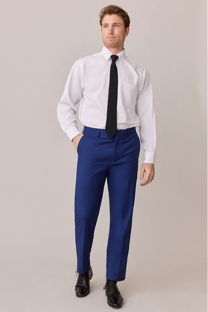Model: Ethan; Size: Modern 32/31. Pictured with Black Chiffon Tie