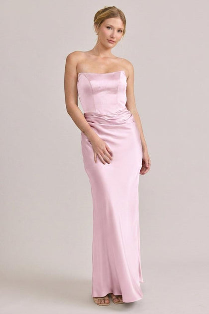 Blythe Satin Dress | Made To Order | Baby Pink