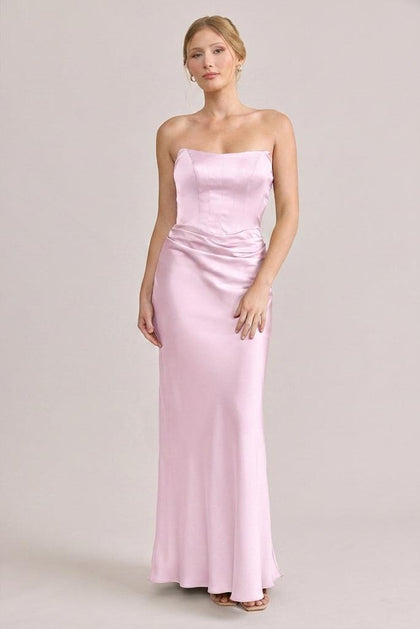 Blythe Satin Dress | Made To Order | Baby Pink