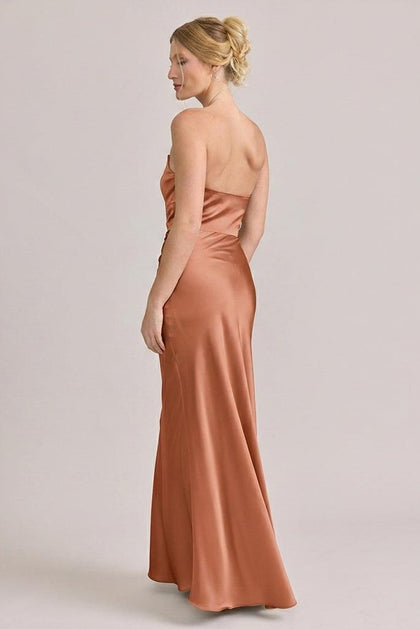 Blythe Satin Dress | Made To Order | Copper