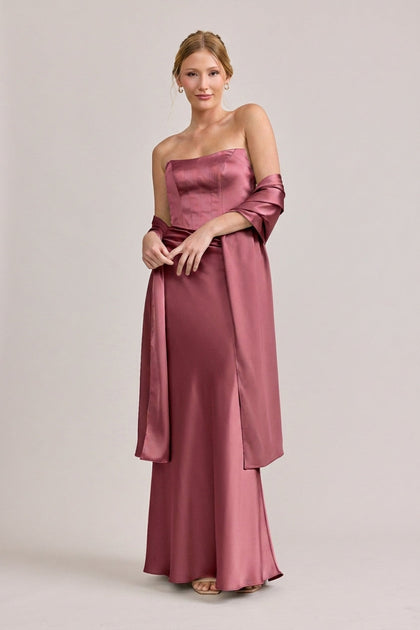 Blythe Satin Dress | Made To Order | Raspberry