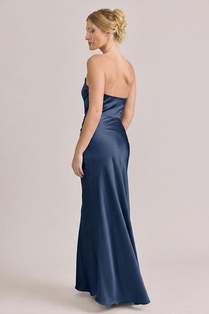 Blythe Satin Dress | Made To Order | Romantic Blue