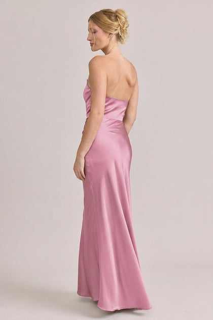 Blythe Satin Dress | Made To Order | Rosette