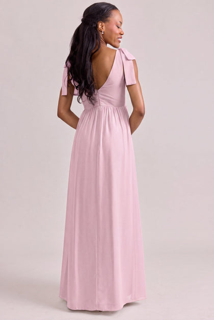 Bowie Chiffon Dress | Made To Order | Baby Pink