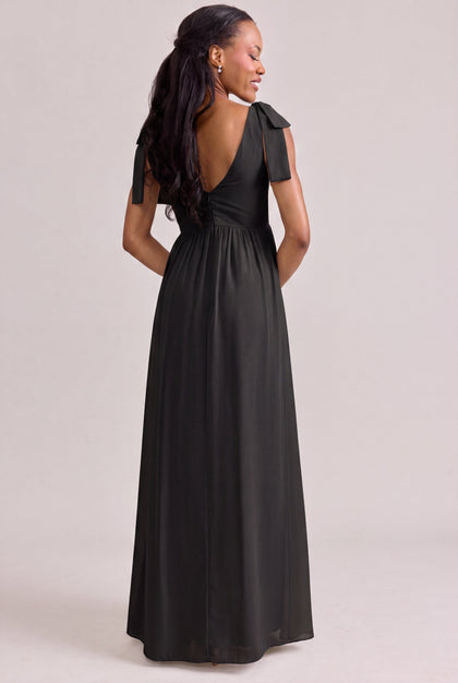 Bowie Chiffon Dress | Made To Order | Black