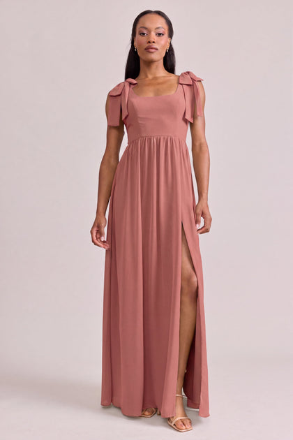 Bowie Chiffon Dress | Made To Order | Desert Rose