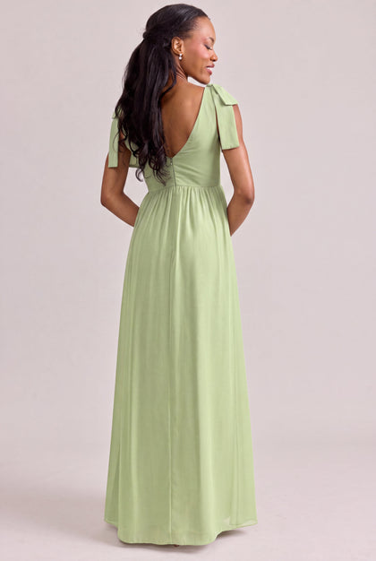Bowie Chiffon Dress | Made To Order | Matcha