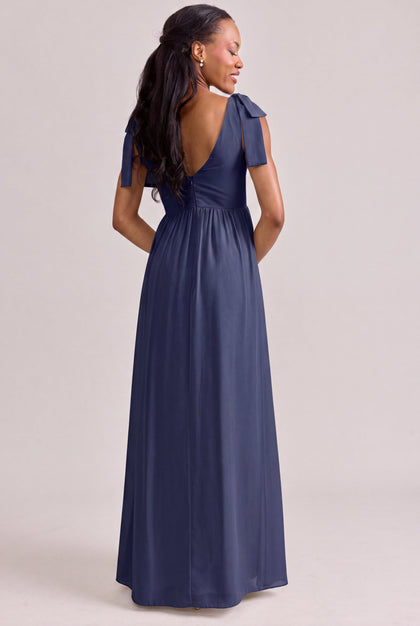 Bowie Chiffon Dress | Made To Order | Romantic Blue