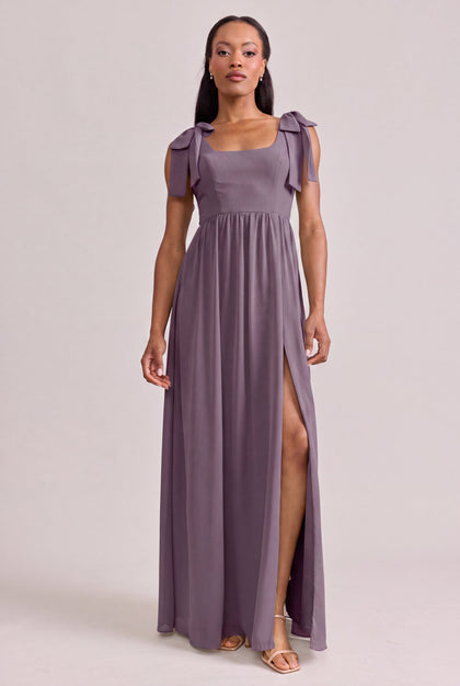 Bowie Chiffon Dress | Made To Order | Wisteria