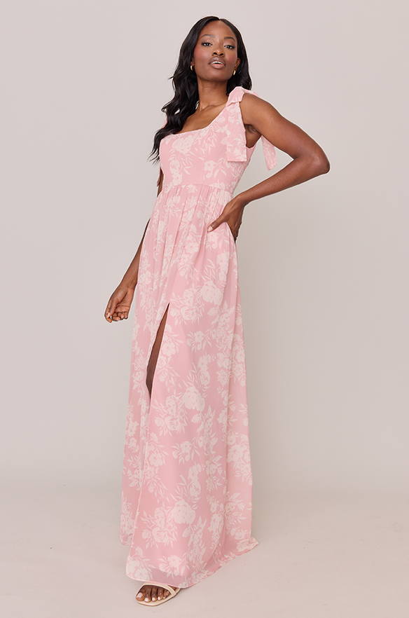 bowie chiffon dress Azazie Bowie