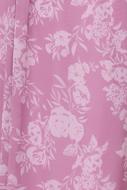 Chiffon Floral Print Bowtie | Made To Order | Mauve Pink Bouquet