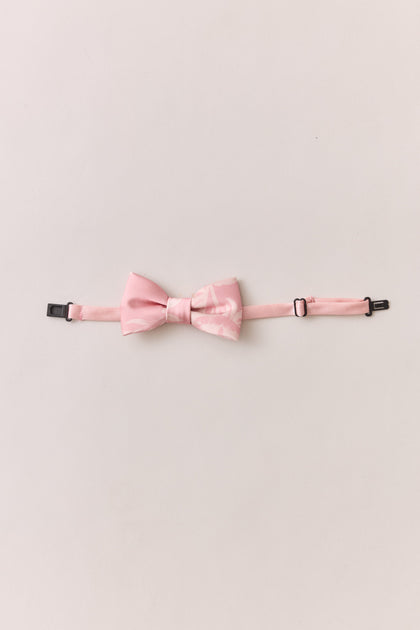 Satin Floral Print Bowtie | Made To Order | Blush Bouquet