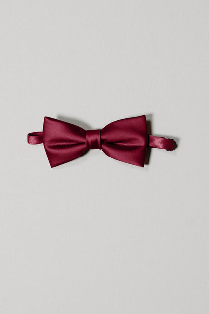 Satin Bowtie | Made To Order | Berry