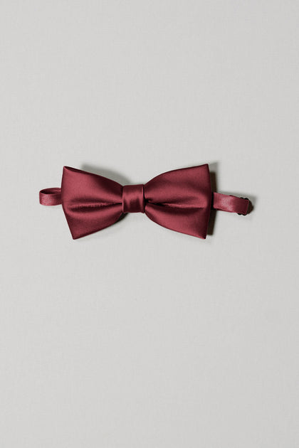 Satin Bowtie | Made To Order | Cabernet