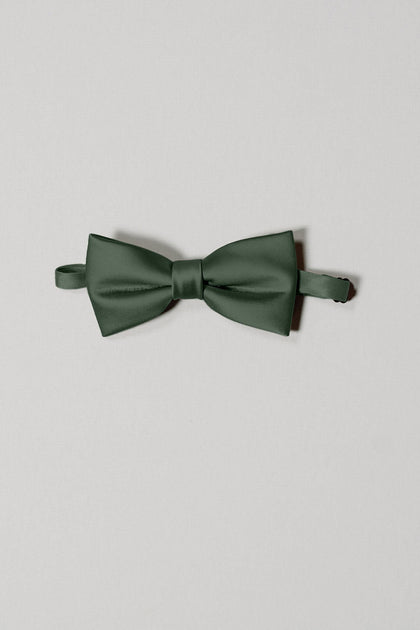 Satin Bowtie | Made To Order | Deep Olive