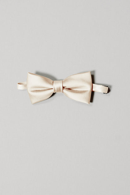 Satin Bowtie | Made To Order | Pale Yellow