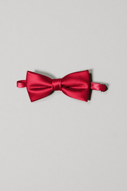 Satin Bowtie | Made To Order | Poppy Red