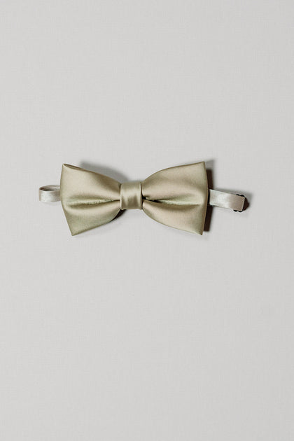 Satin Bowtie | Made To Order | Silver Sage