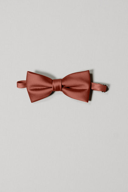 Satin Bowtie | Made To Order | Terracotta Rust