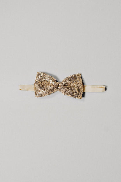 Sequin Bowtie | Made To Order | Gold