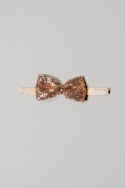 Sequin Bowtie | Made To Order | Rose Gold