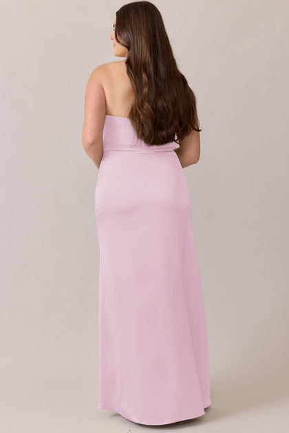 Briar Satin Dress | Made To Order | Baby Pink