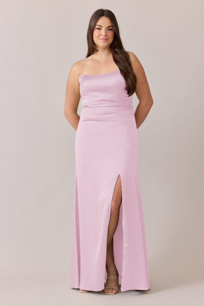 Briar Satin Dress | Made To Order | Baby Pink