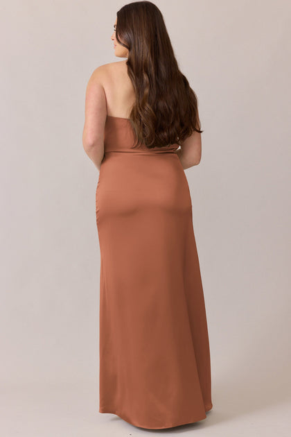 Briar Satin Dress | Made To Order | Copper