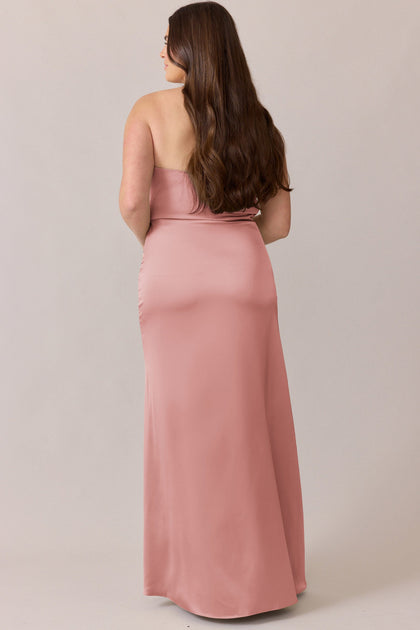 Briar Satin Dress | Made To Order | Desert Rose