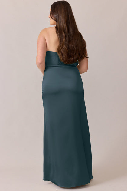 Briar Satin Dress | Made To Order | Eucalyptus