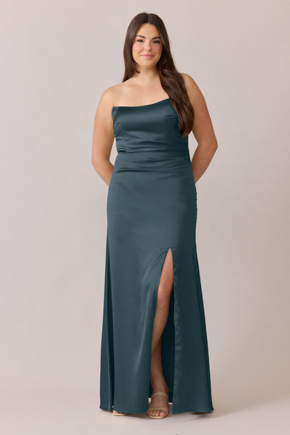 Briar Satin Dress | Made To Order | Eucalyptus