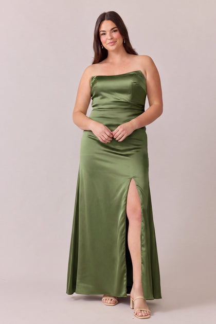 Briar Satin Dress | Made To Order | Fern