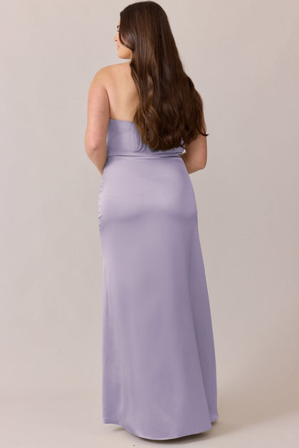 Briar Satin Dress | Made To Order | Light Lavender