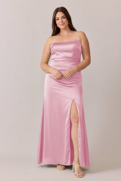 Briar Satin Dress | Made To Order | Perfect Pink