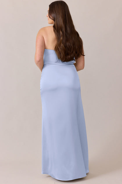 Briar Satin Dress | Made To Order | Periwinkle