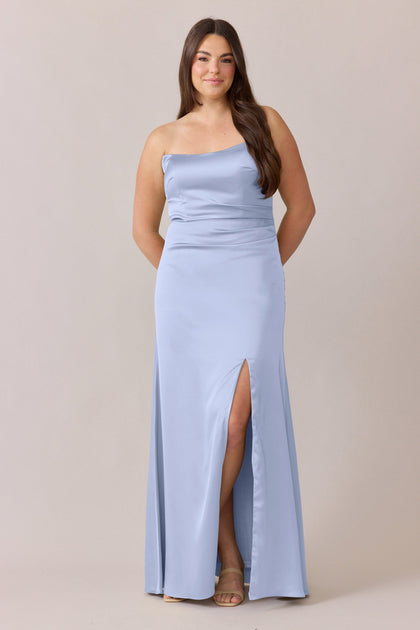Briar Satin Dress | Made To Order | Periwinkle