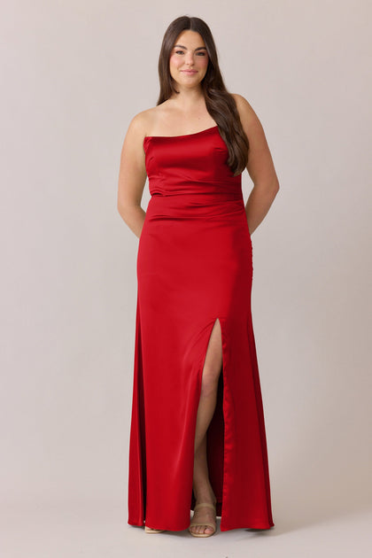 Briar Satin Dress | Made To Order | Poppy Red