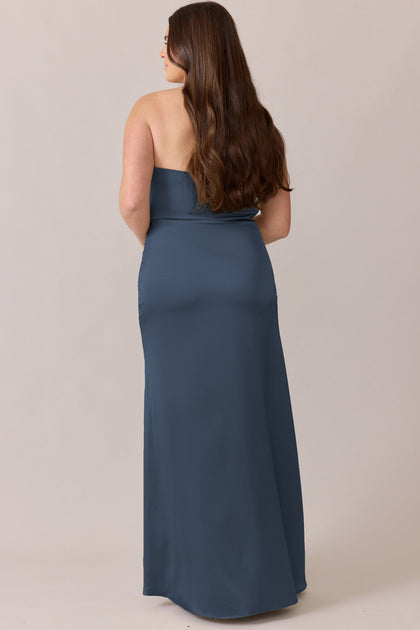Briar Satin Dress | Made To Order | Romantic Blue