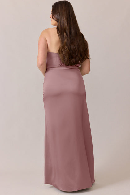 Briar Satin Dress | Made To Order | Rose Quartz