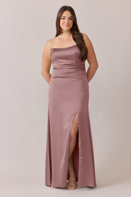 Briar Satin Dress | Made To Order | Rose Quartz