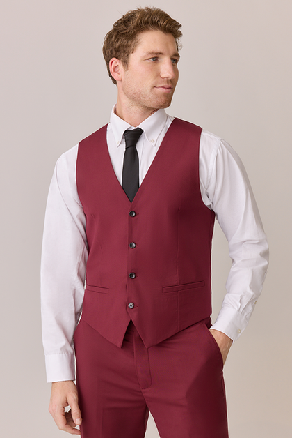 Model: Ethan; Size: M. Pictured with Cabernet Pants and Black Chiffon Tie