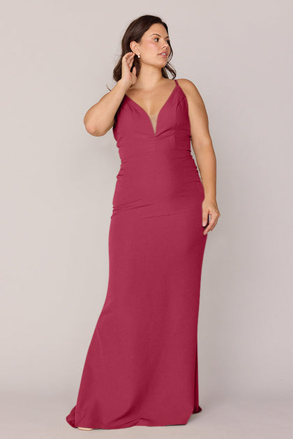 Camilla Crepe Dress | Made To Order | Berry