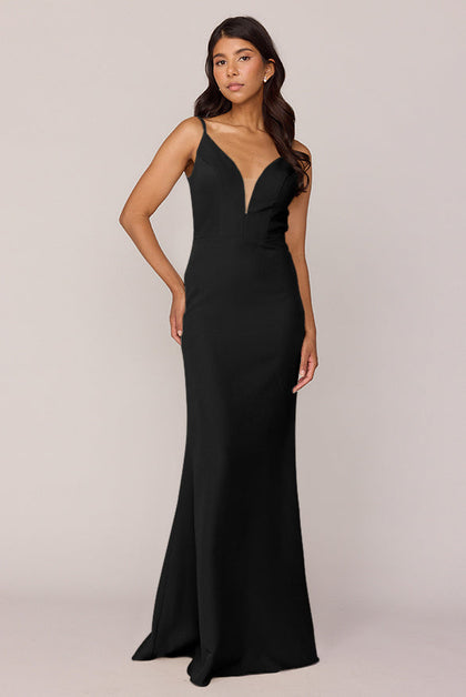 Camilla Crepe Dress | Made To Order | Black