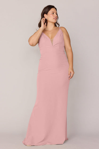 Camilla Crepe Dress | Made To Order | Blushing Bride