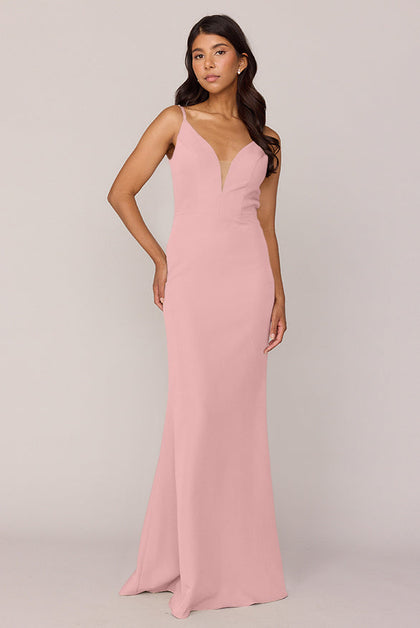 Camilla Crepe Dress | Made To Order | Blushing Bride
