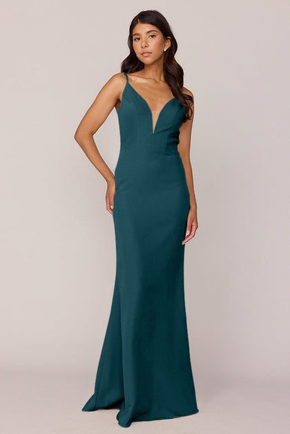 Camilla Crepe Dress | Made To Order | Classic Emerald