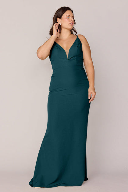 Camilla Crepe Dress | Made To Order | Classic Emerald